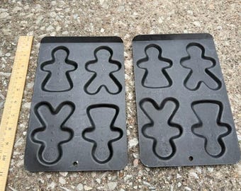 Set of 2 1990s Nestle Toll House Cookie Kids Baking Pans
