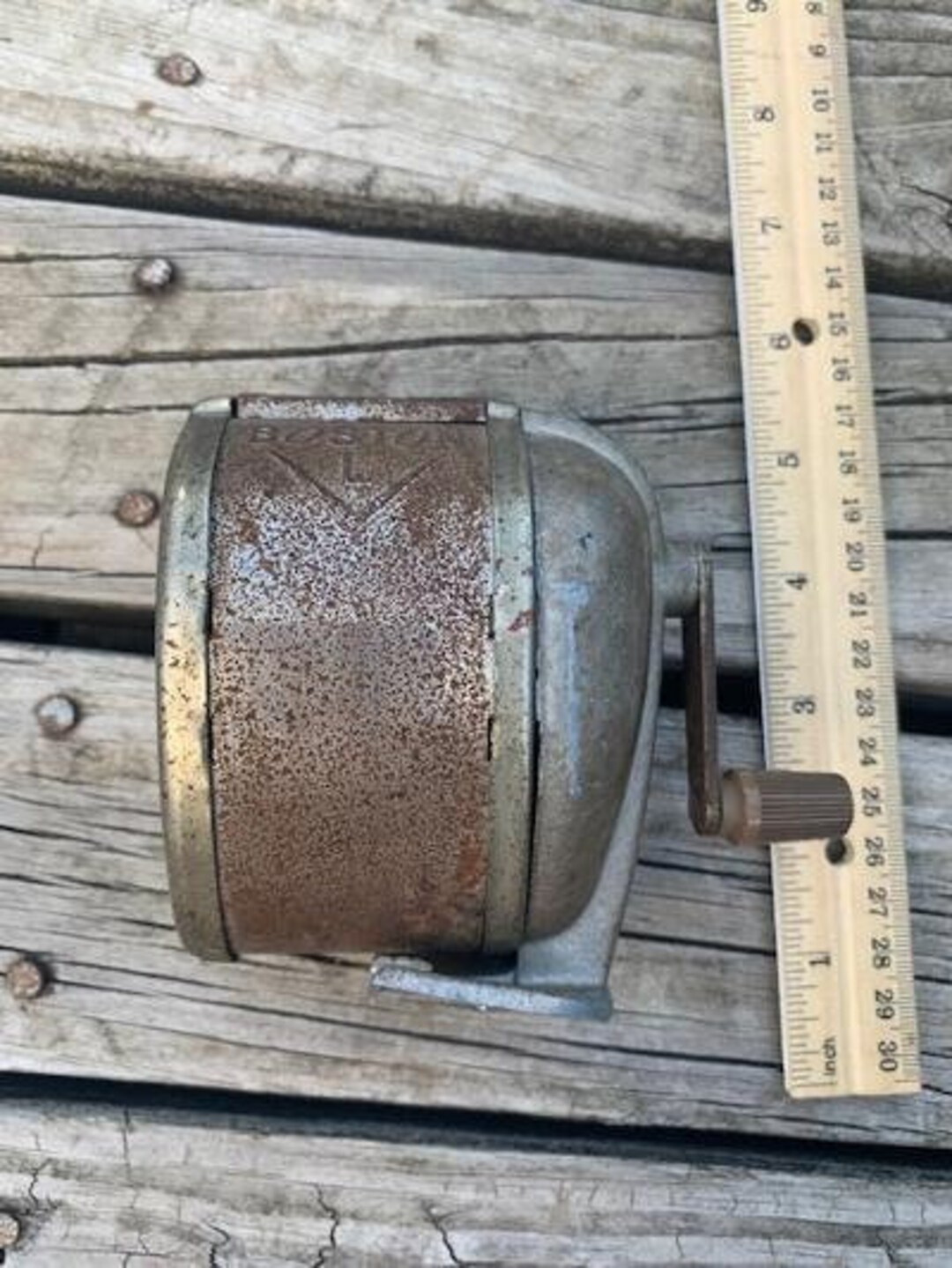 Vintage Boston L Pencil Sharpener Etsy