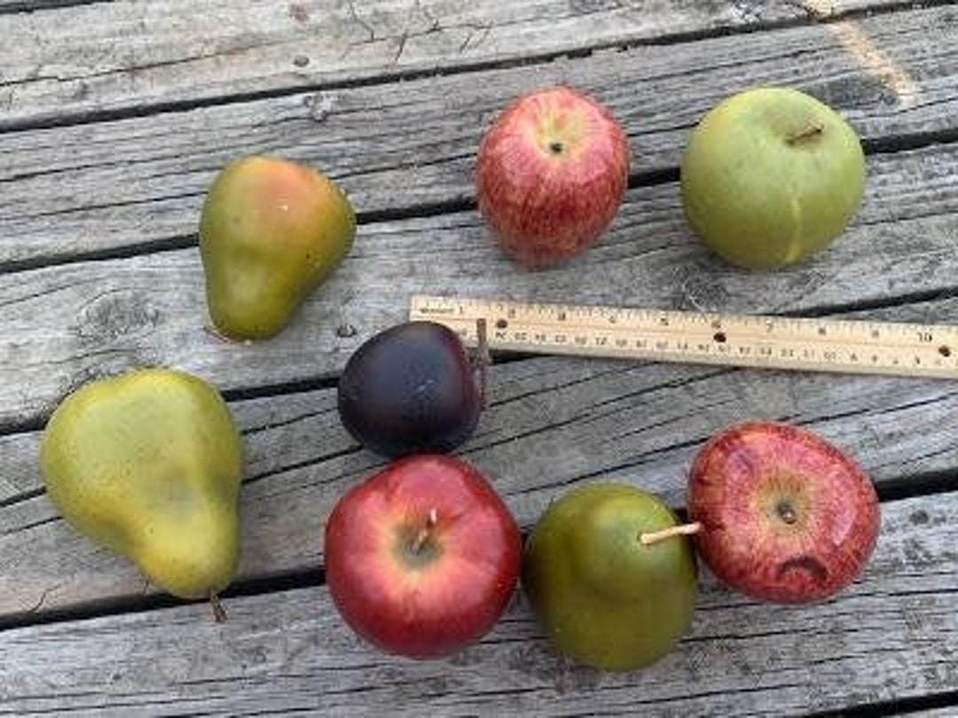 Vintage Plastic Fruit 8 Pieces Etsy