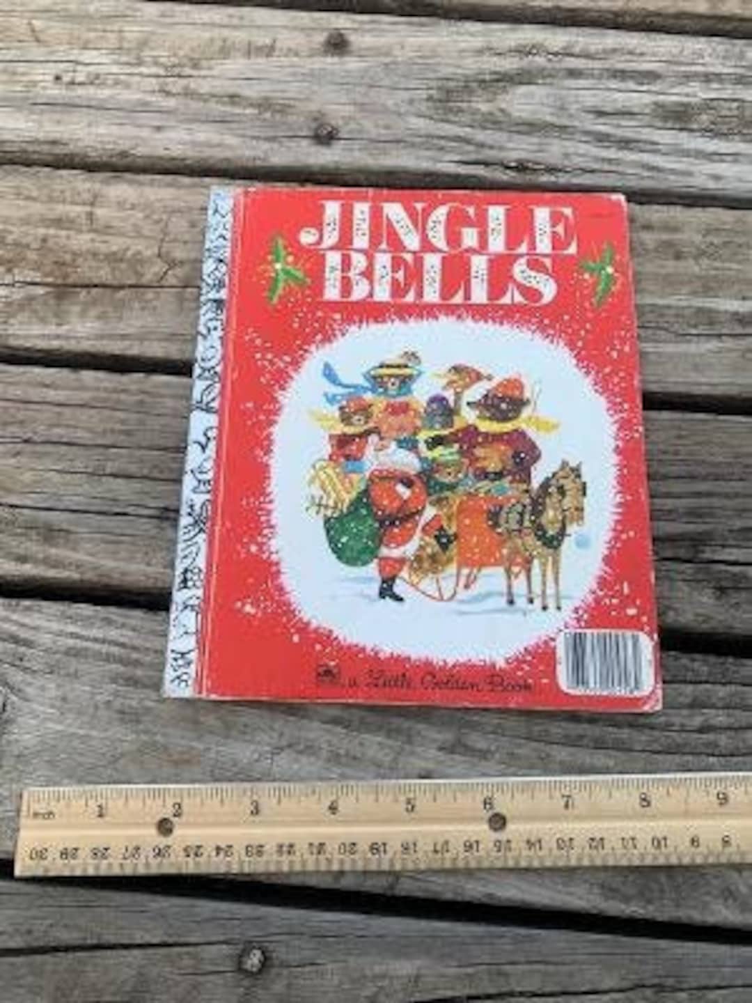 Vintage Jingle Bells Golden Book Etsy