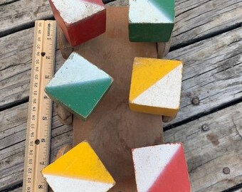 Antique Blocks on Wagon - Blocks spin as wagon moves