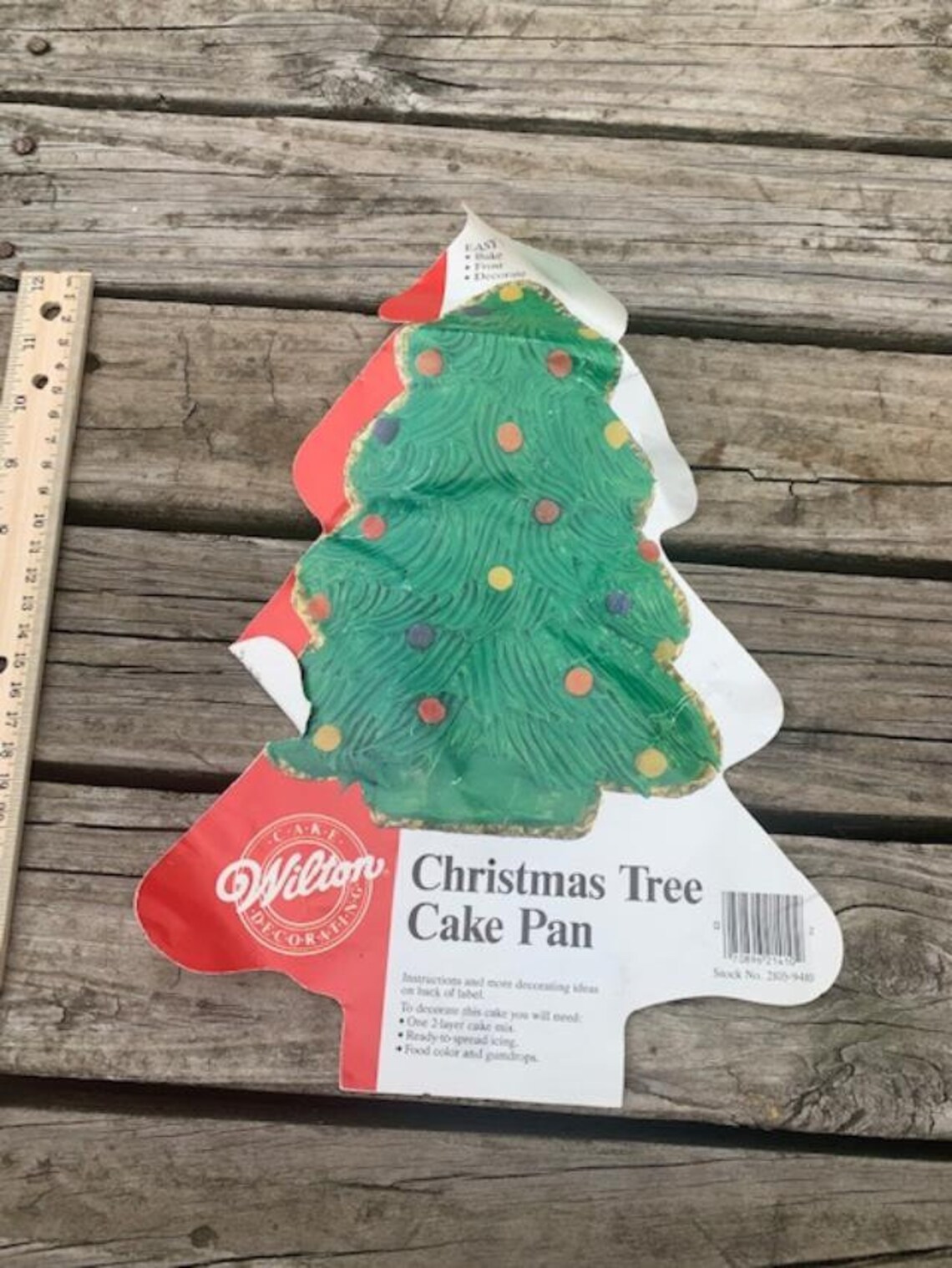 1986 Wilton Christmas Tree Cake Pan with Instructions Etsy