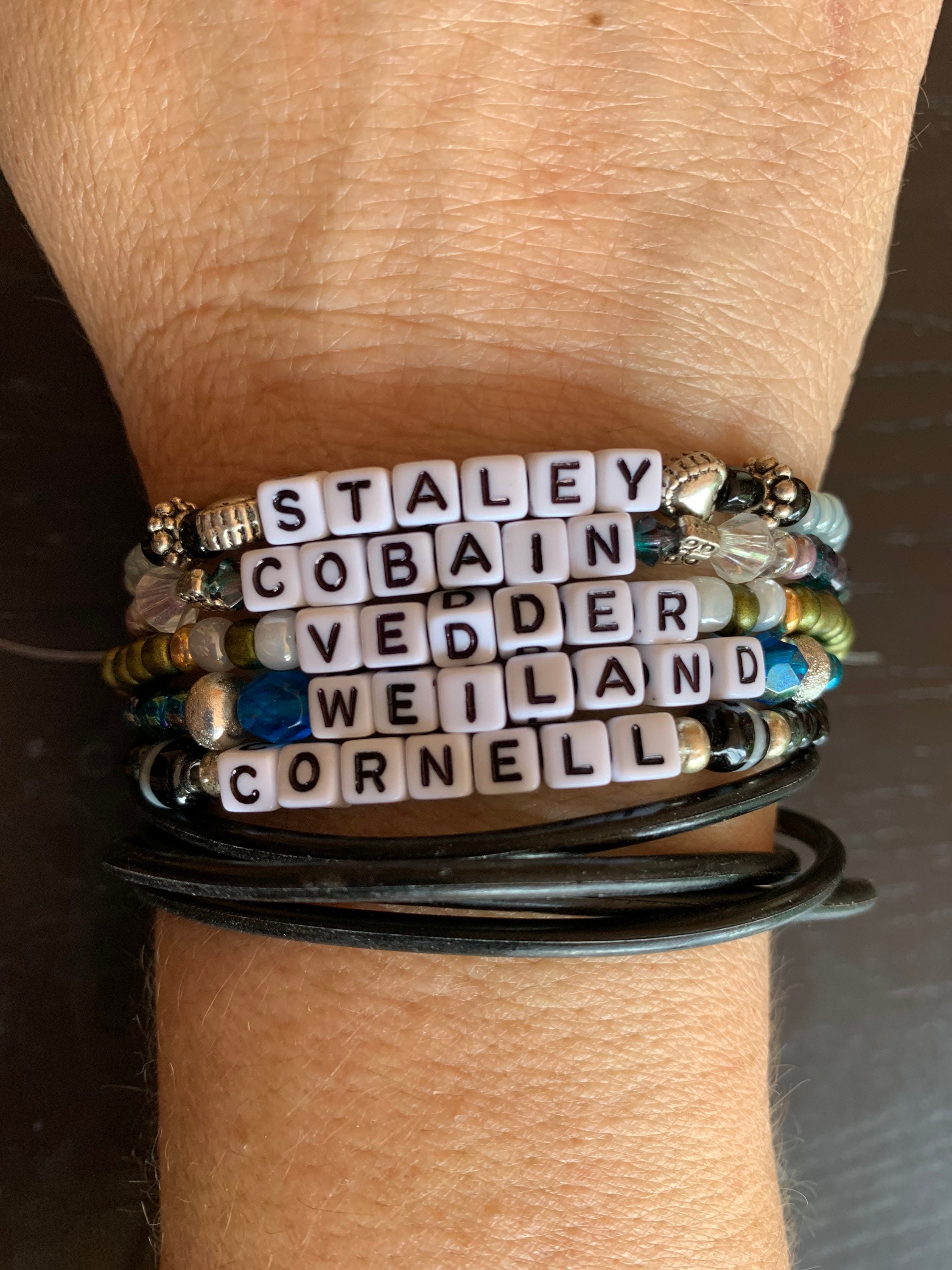 AIC - Layne Staley Mike Starr Stretchy Bracelet