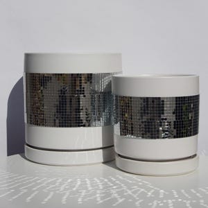 Cloud Disco || Ceramic Plant Pot with Drainage