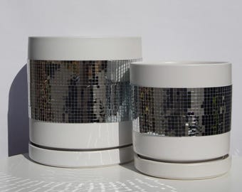 Cloud Disco || Ceramic Plant Pot with Drainage