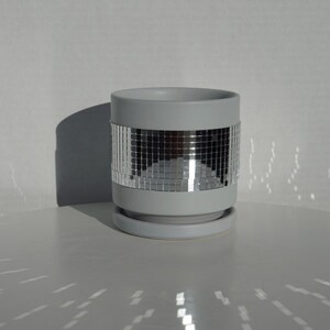 Stone Disco || Ceramic Plant Pot with Drainage