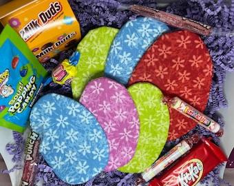 Reusable Easter Eggs - 3 Large 3 small - Floral - Half Dozen