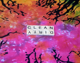 Clean/Dirty Dishwasher Scrabble Magnet