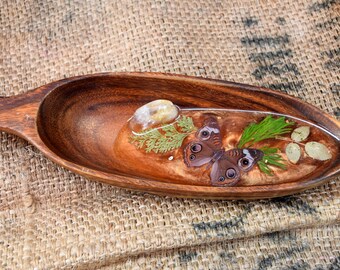 Wooden resin dish