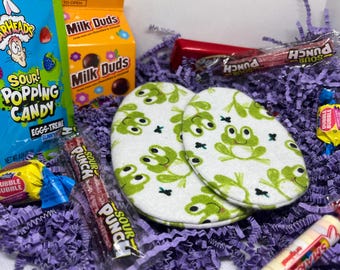 Reusable Easter Eggs - 1 Large 1 small - Frog themed - Set of 2