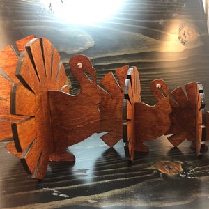 Turkey Family SVG File for Glowforge or K40