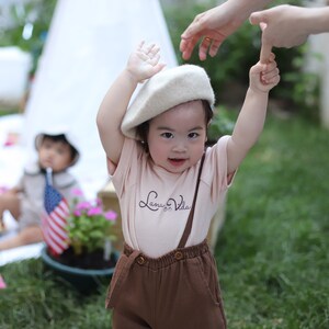 Baby Clothing - Baby girl overall - unisex overall - linen baby overall - baby shower gift - vintage baby clothes