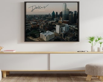 Downtown Dallas Skyline Travel Print