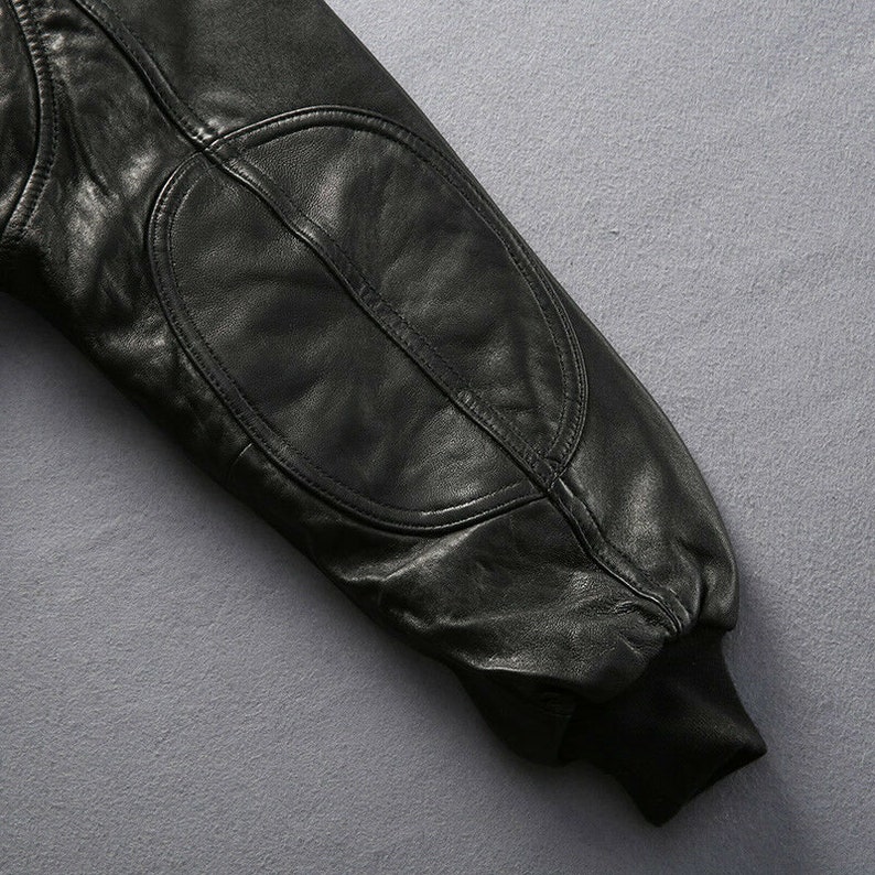 Flight Jacket Bomber Genuine Leather Jacket Men Winter Coat Motorcycle Leather Jacket