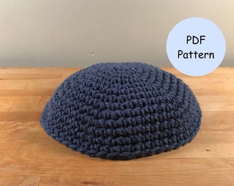 Crochet Pattern: Easy Yarmulke, Kippah