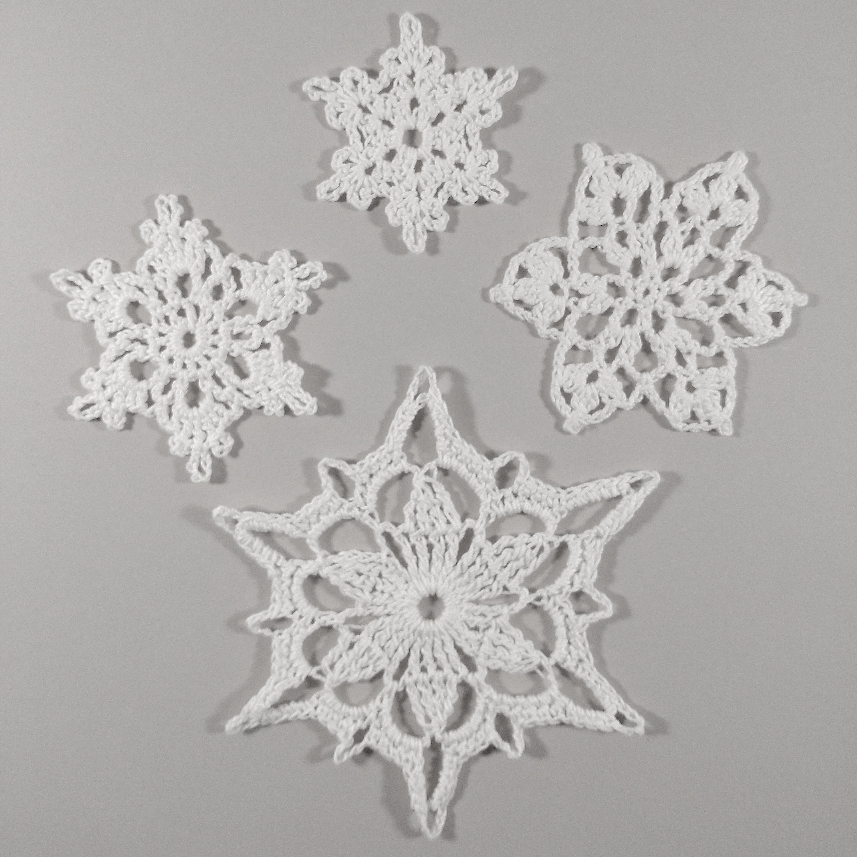 Crochet Pattern: Snowflake Ornament Bundle Etsy