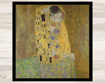 Het Kus Kruissteekpatroon - Schilderij van Gustav Klimt - PDF-download, compatibel met Pattern Keeper
