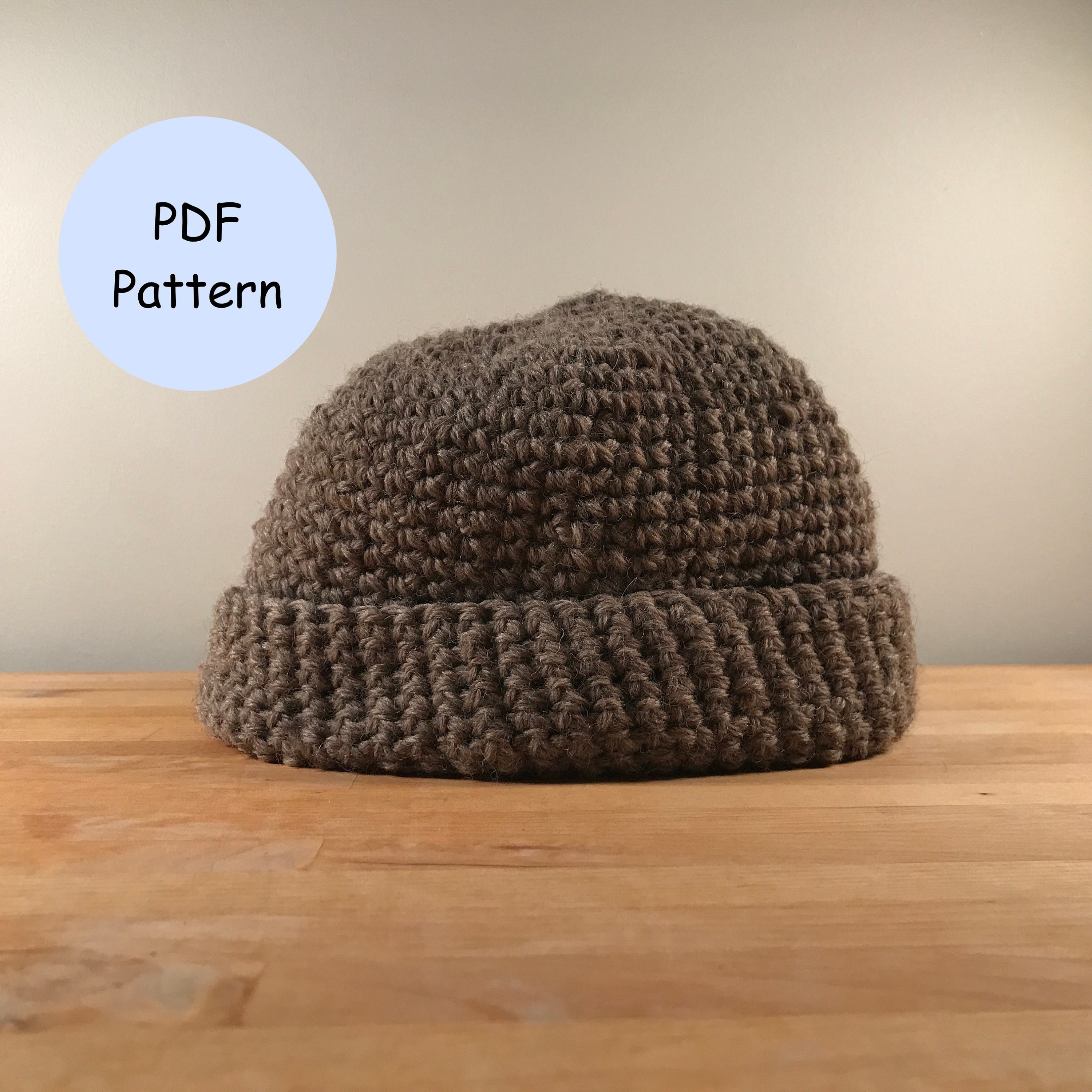 Crochet Pattern: Beanie Fisherman's Skullcap - Etsy
