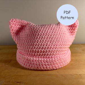 Virkmönster: Pussy Cat-mössa