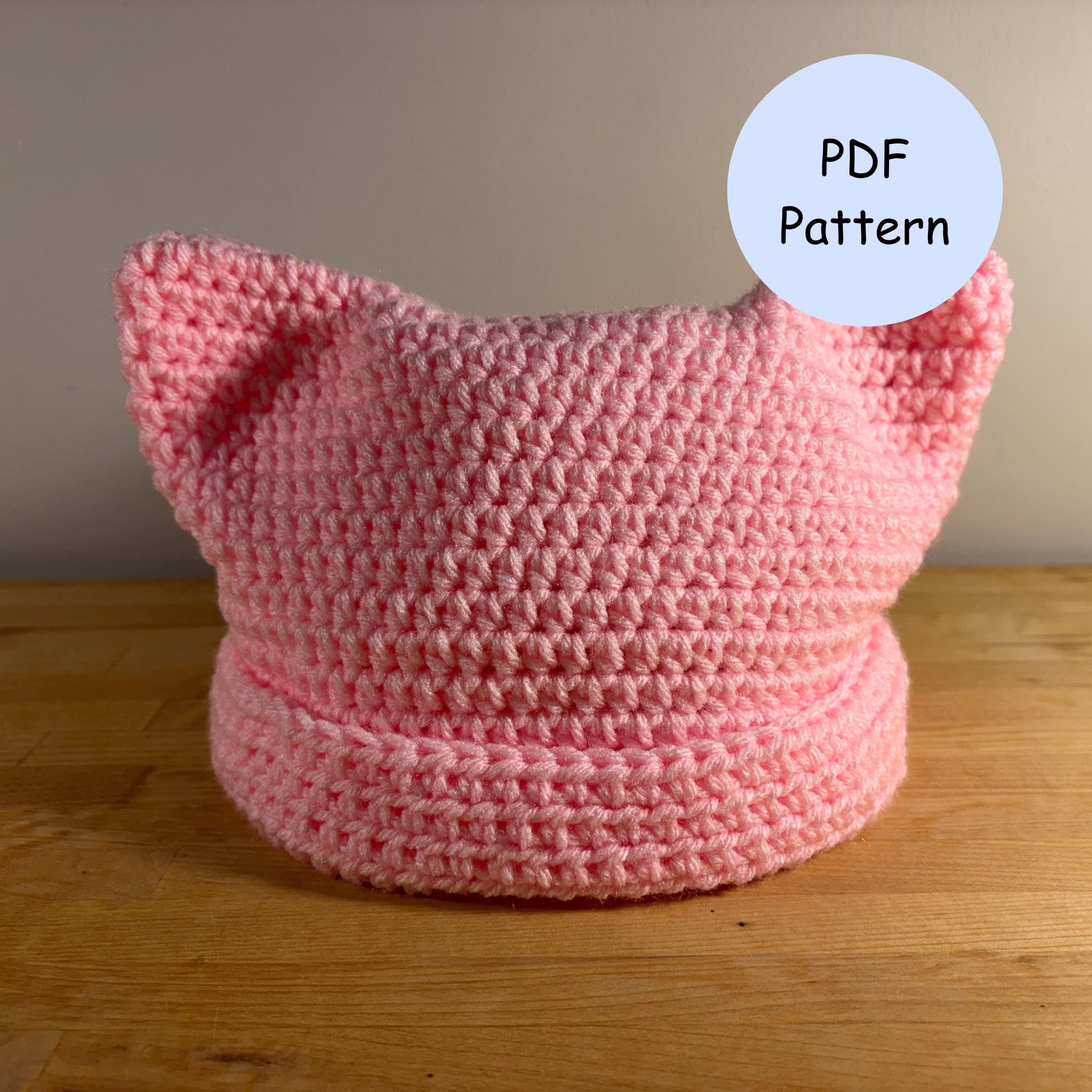 Crochet Pattern: Pussy Cat Hat - Etsy