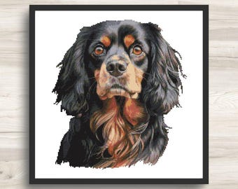 Kit Point De Croix Florashell - Cavalier King Charles Spaniel - 14 Points, Motif Chien, Neuf