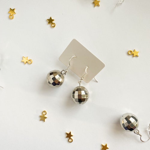 Mirrorball Earrings Etsy