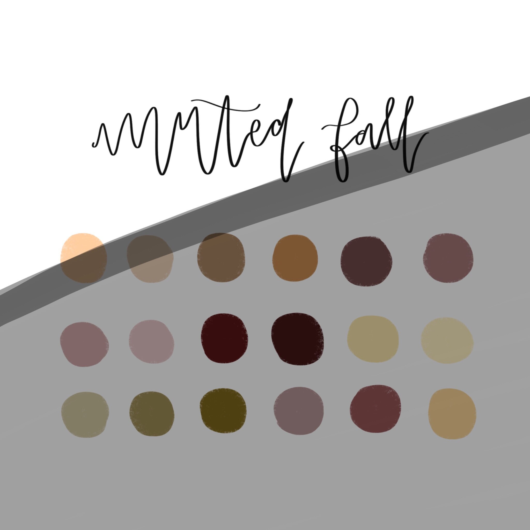 Muted Fall Color Palette Etsy