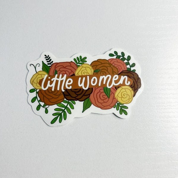 Little Women Floral Book Sticker