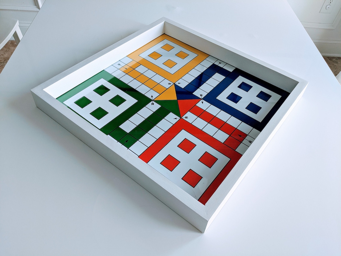 Ludo Board Game 17x17 incheswith GLASS TOP Free Shipping | Etsy
