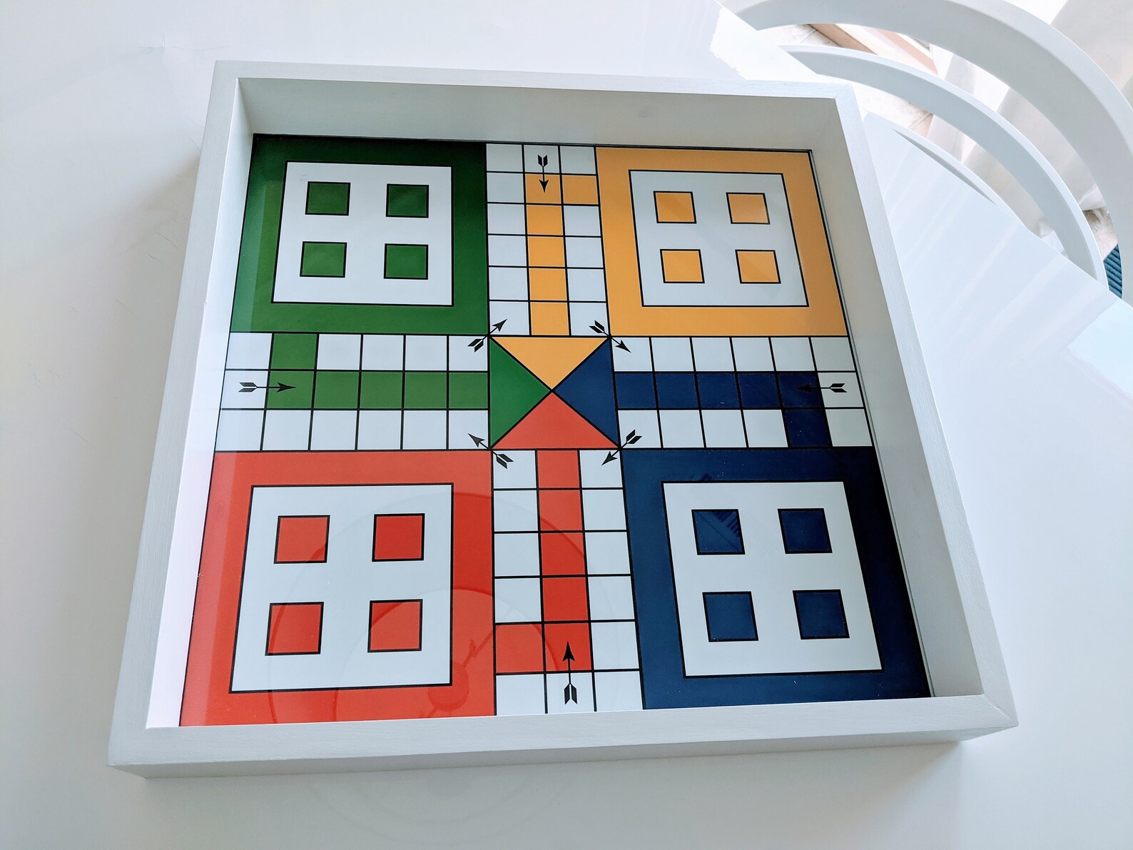 Ludo Board Game 17x17 incheswith GLASS TOP Free Shipping | Etsy