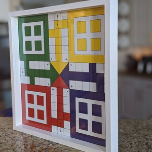 Ludo game board Glass Ludo Pachisi Dayakattam ludi Parcheesi Mensch ärgere dich nicht Fia med knuff Chińczyk Fei Xing Qi Barjis/Barjees image 4