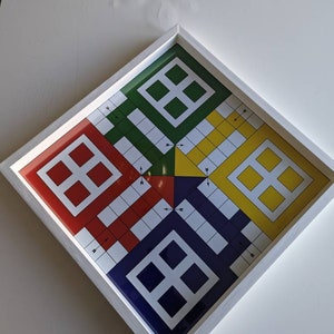 Ludo game board Glass Ludo Pachisi Dayakattam ludi Parcheesi Mensch ärgere dich nicht Fia med knuff Chińczyk Fei Xing Qi Barjis/Barjees image 3