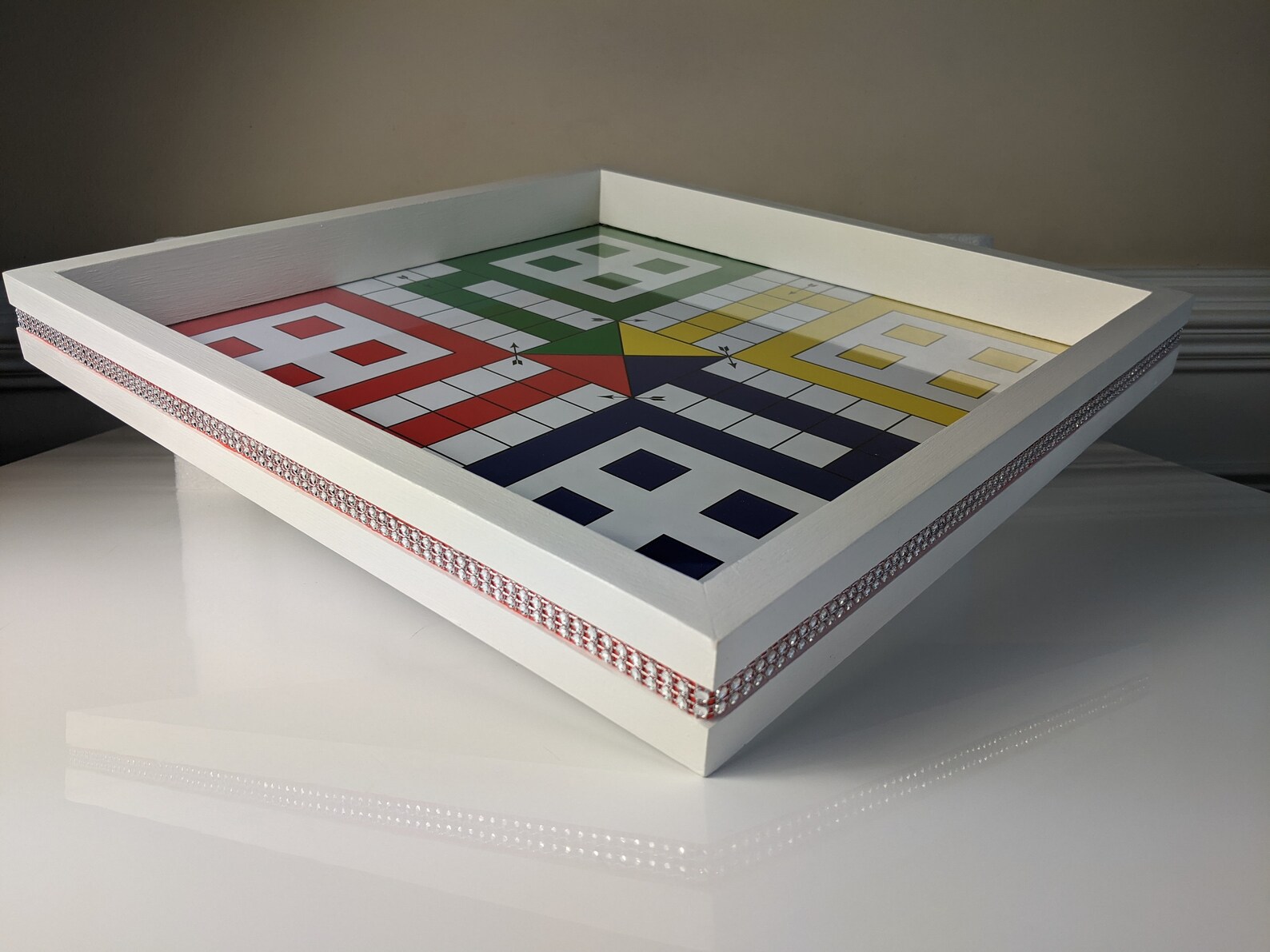 Ludo Designer Board Game 17x17 incheswith GLASS TOP Free Etsy