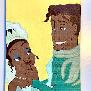 Princess Tiana & Naveen - Mini Canvas