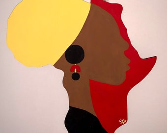 Angolana - Placa africana de madera