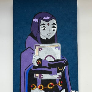 Raven - mini canvas painting