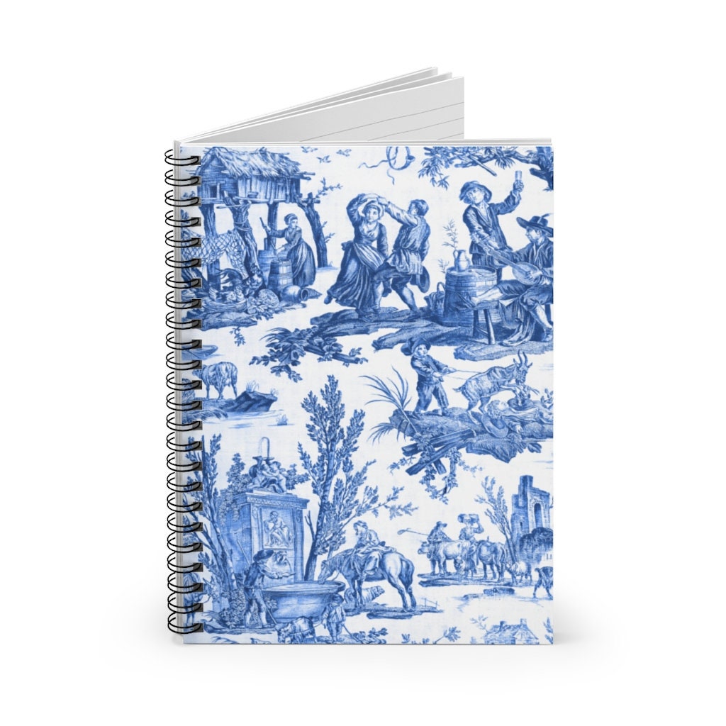 Toile De Jouy Journal and Notebook for Women Spiral - Etsy