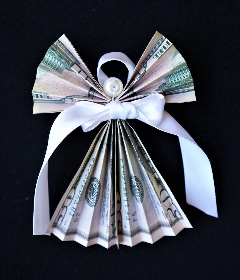 Money Angel Gift / Dollar Origami / Birthday / Graduation / Etsy