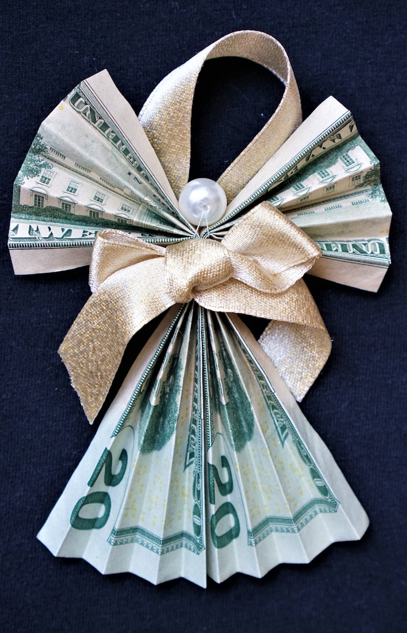 Money Angel Gift / Dollar Origami / Birthday / Graduation / Etsy