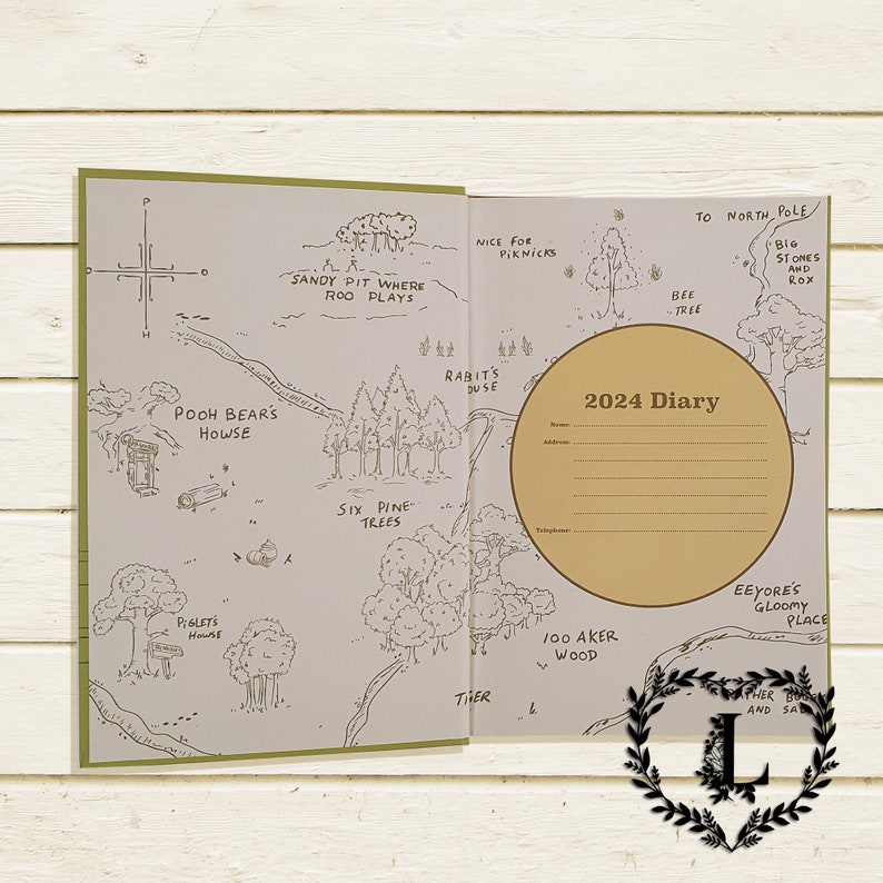 Personalised 2024 Winnie the Pooh Diary A5 Disney Diary Planner