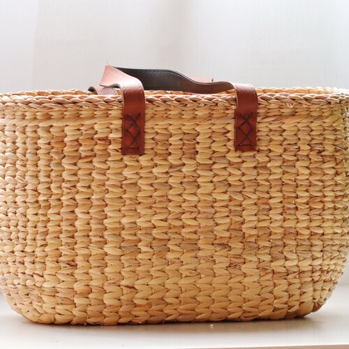 French Basket Bag KANA French Market Basketsummer Etsy