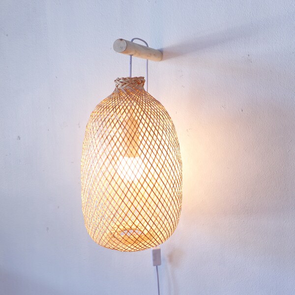 Basket Wall Sconce Etsy