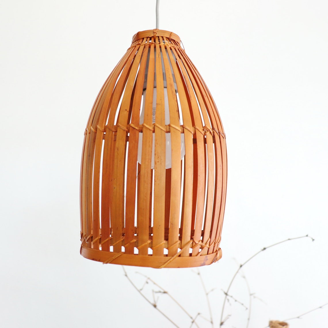Bamboo pendant Light pendant lamps handmade bamboohome Etsy