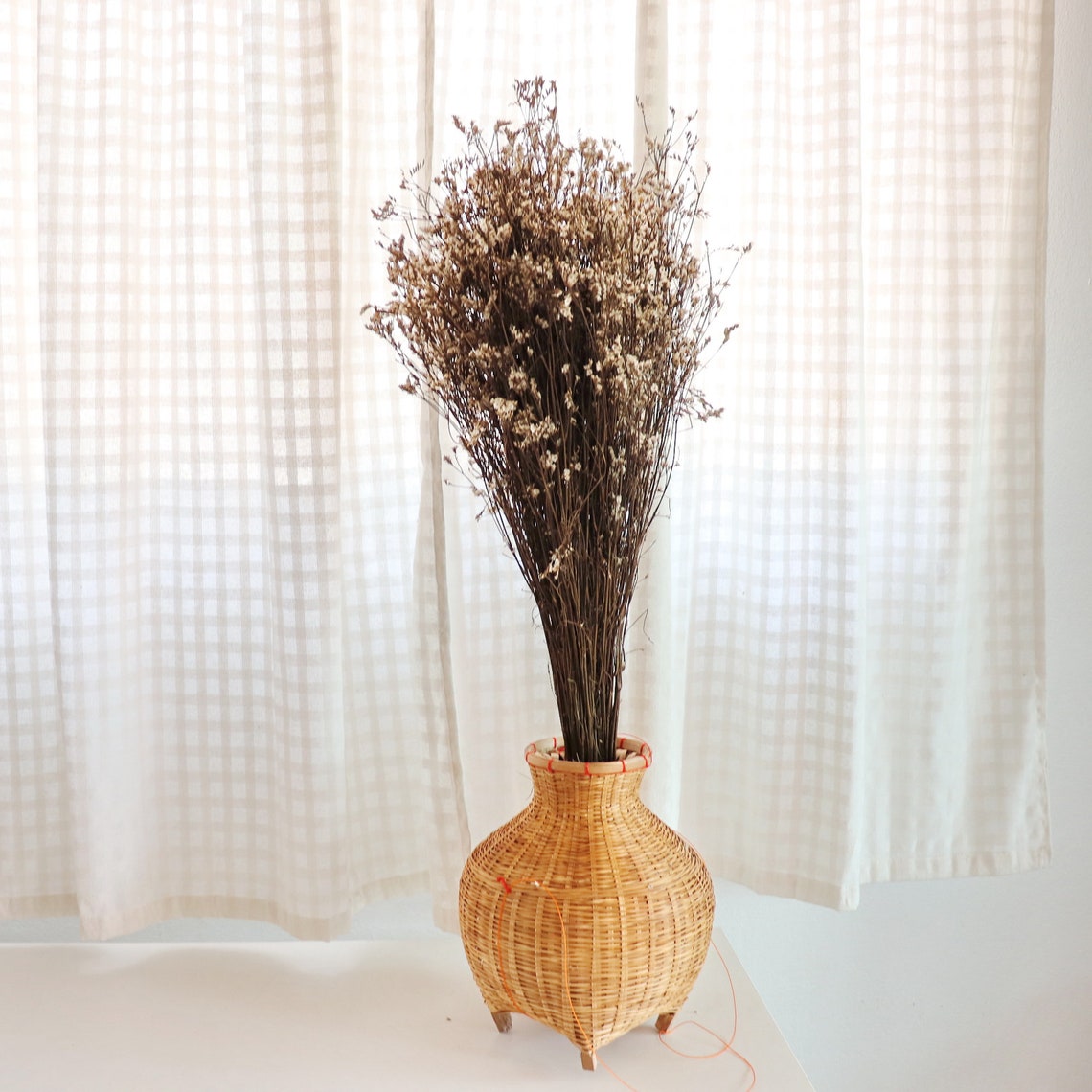 BAMBOO HANDWOVEN VASE Bamboo Vase Tall Vases Decor Vases Etsy UK