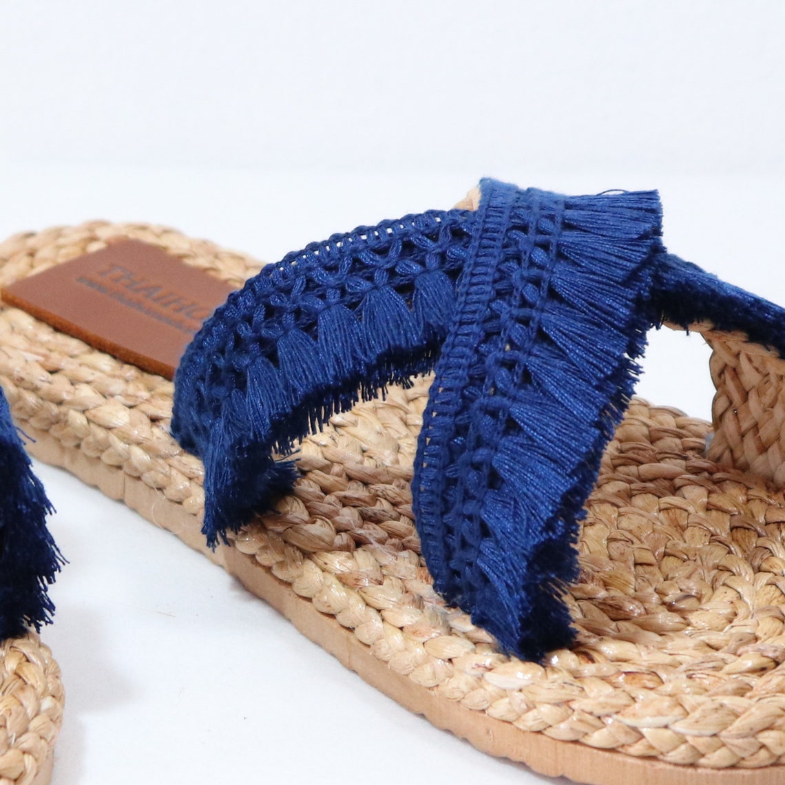 Womans Slippers PON SU NEE Straw Slippers Beach Sandals Etsy