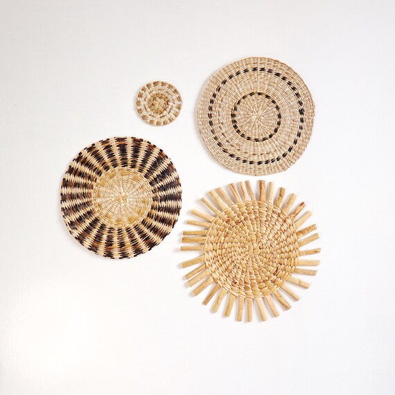 Wall HANGING Winnowingrattan Wall Hangingcozy Home Wall Etsy