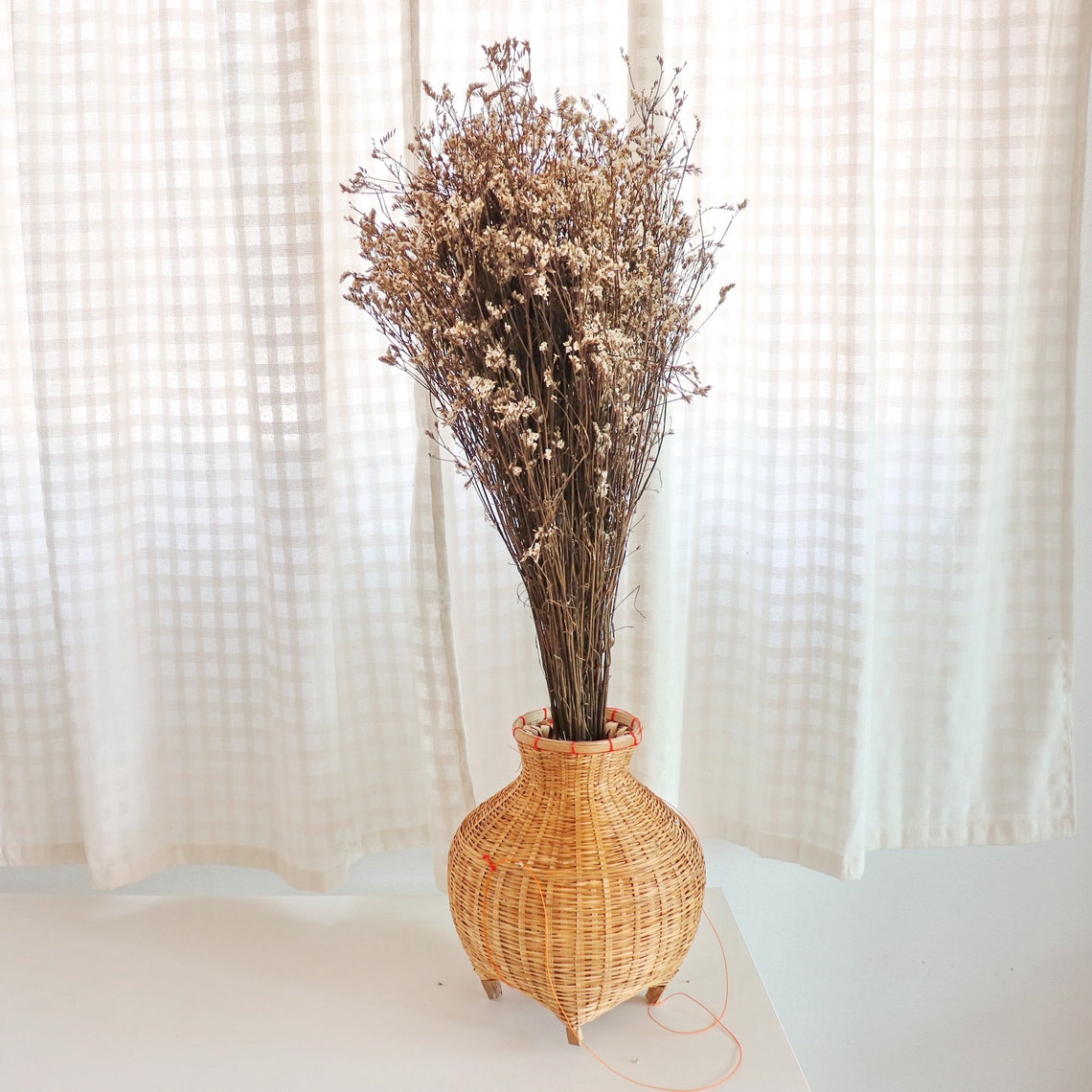 BAMBOO HANDWOVEN VASE Bamboo Vase Tall Vases Decor Vases Etsy UK
