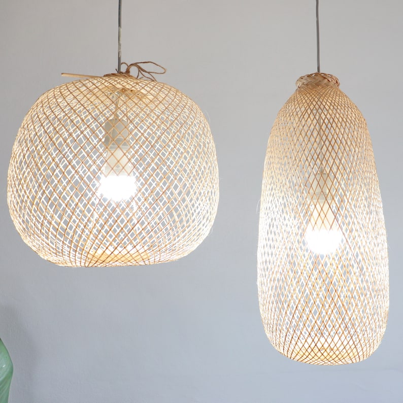 BAMBOO PENDANT Light-pendant Light Shade bamboo | Etsy