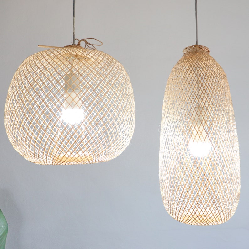 BAMBOO PENDANT Lightpendant Light Shade bamboo Etsy