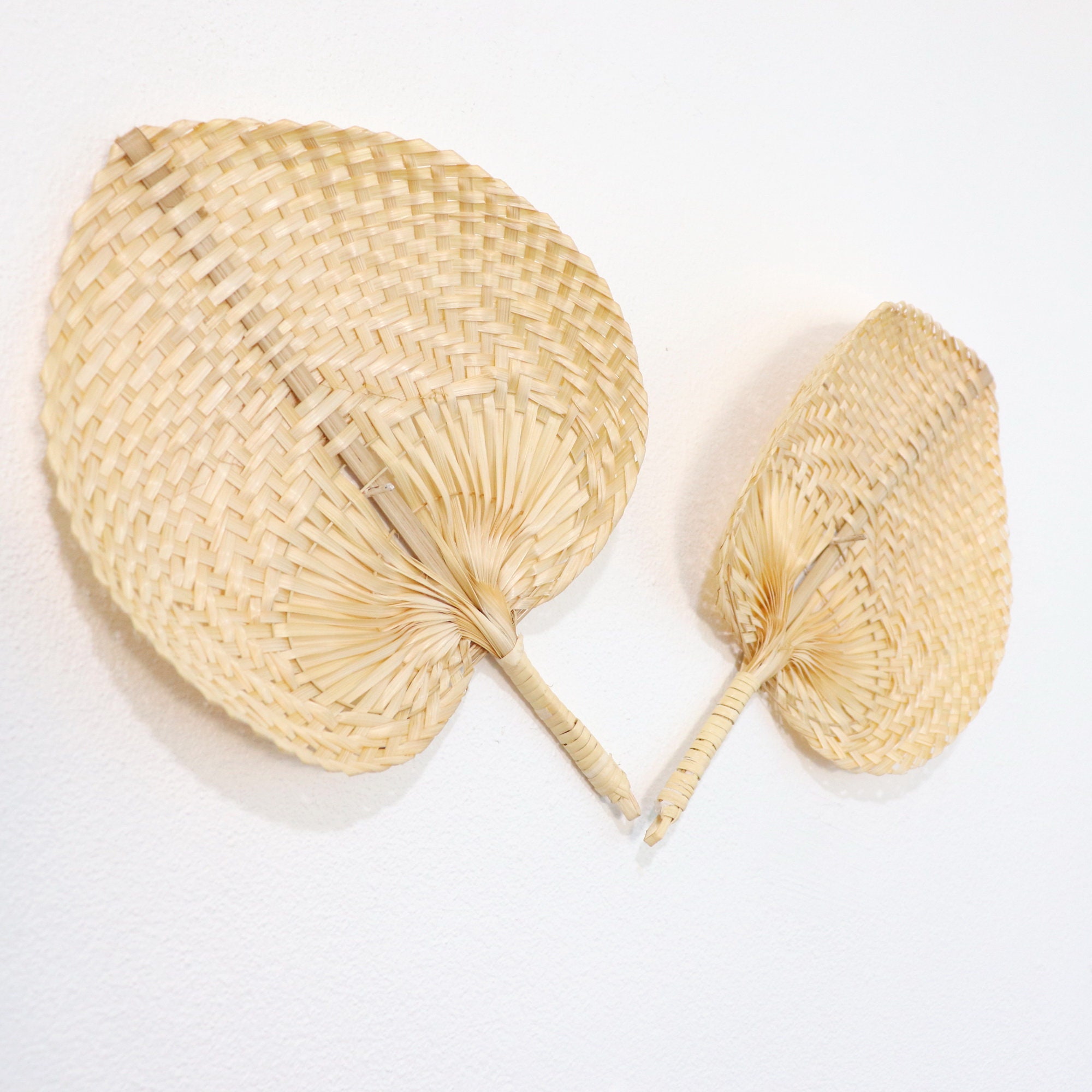 Bamboo Hand Fan Wall Hanging Woven Fan Wall Decor bamboo Etsy